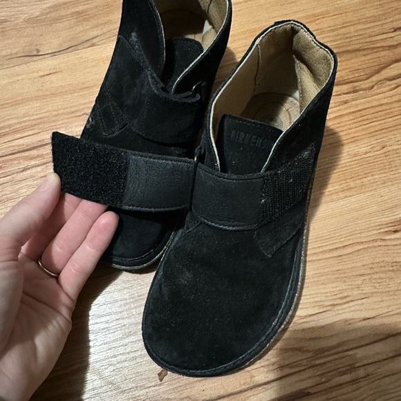 Suede Birkenstock booties size UK 30 with Velcro strap like new - Picture 2 of 4